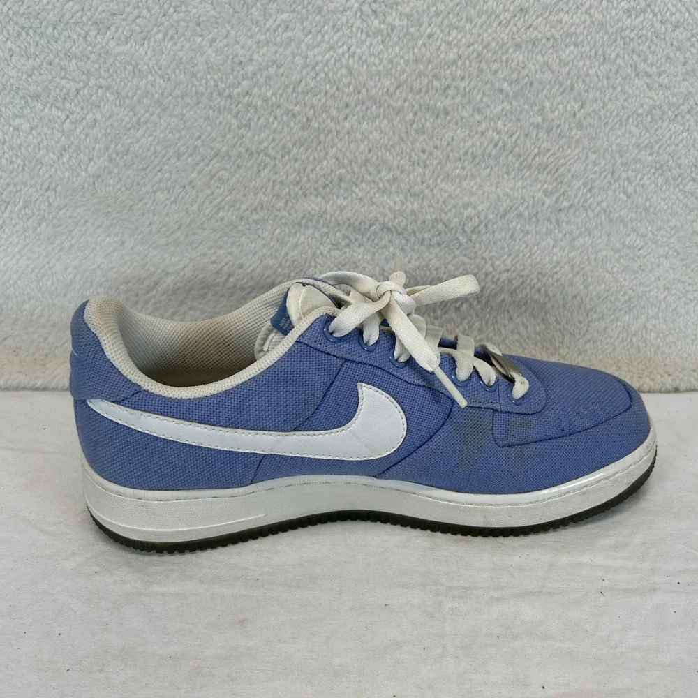 Nike Air Force 1 Low Canvas Blue White Sneakers Shoes 318636-511 Women's Size 10